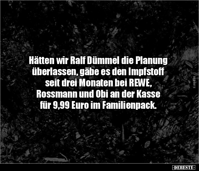 Hätten wir Ralf Dümmel die Planung überlassen, gäbe es den.. - Lustige Bilder | DEBESTE.de