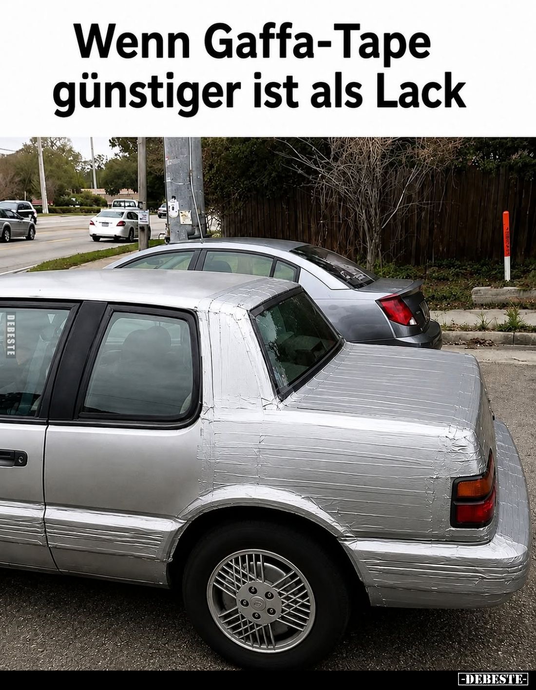 Wenn Gaffa-Tape günstiger ist als Lack.