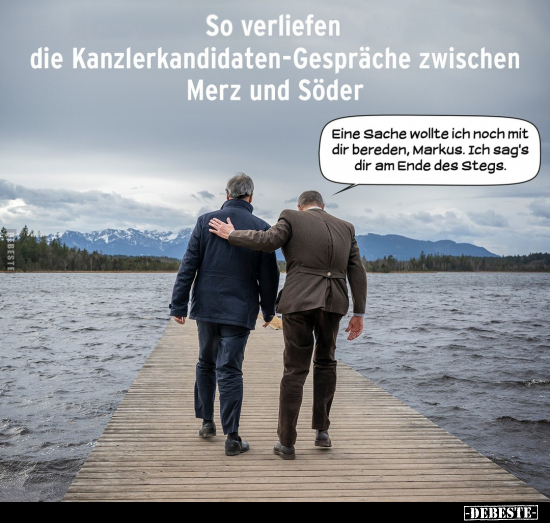 So verliefen die Kanzlerkandidaten-Gespräche.. - Lustige Bilder | DEBESTE.de