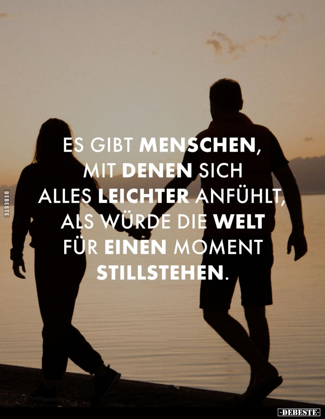 Es gibt Menschen, mit denen sich alles leichter anfühlt, als würde die Welt für einen Moment stillstehen.