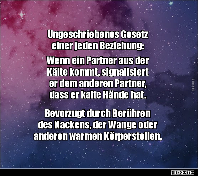Ungeschriebenes Gesetz einer jeden Beziehung.. - Lustige Bilder | DEBESTE.de