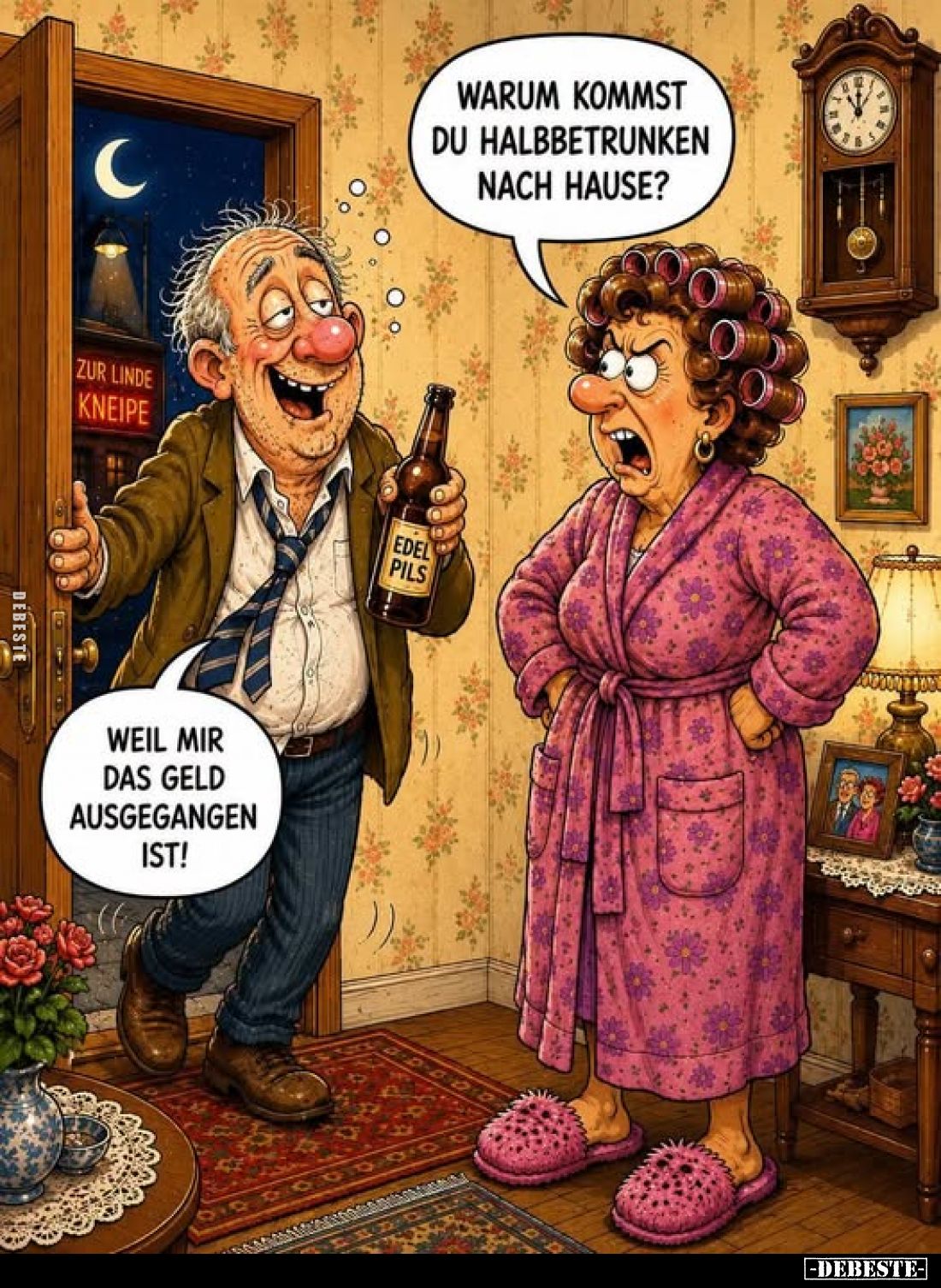 Warum kommst du halbbetrunken nach Hause?.. - Lustige Bilder | DEBESTE.de