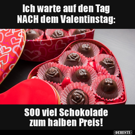 Valentinstag, Schokolade