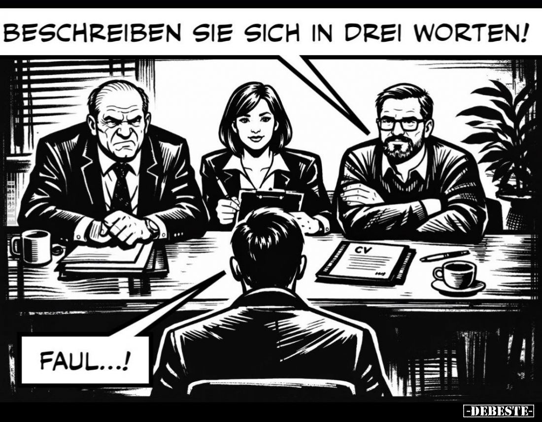 Beschreiben sie sich in drei Worten!.. - Lustige Bilder | DEBESTE.de