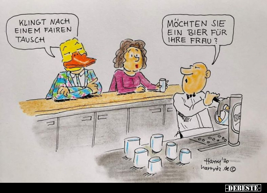 Möchten Sie ein Bier für ihre Frau ?.. - Lustige Bilder | DEBESTE.de