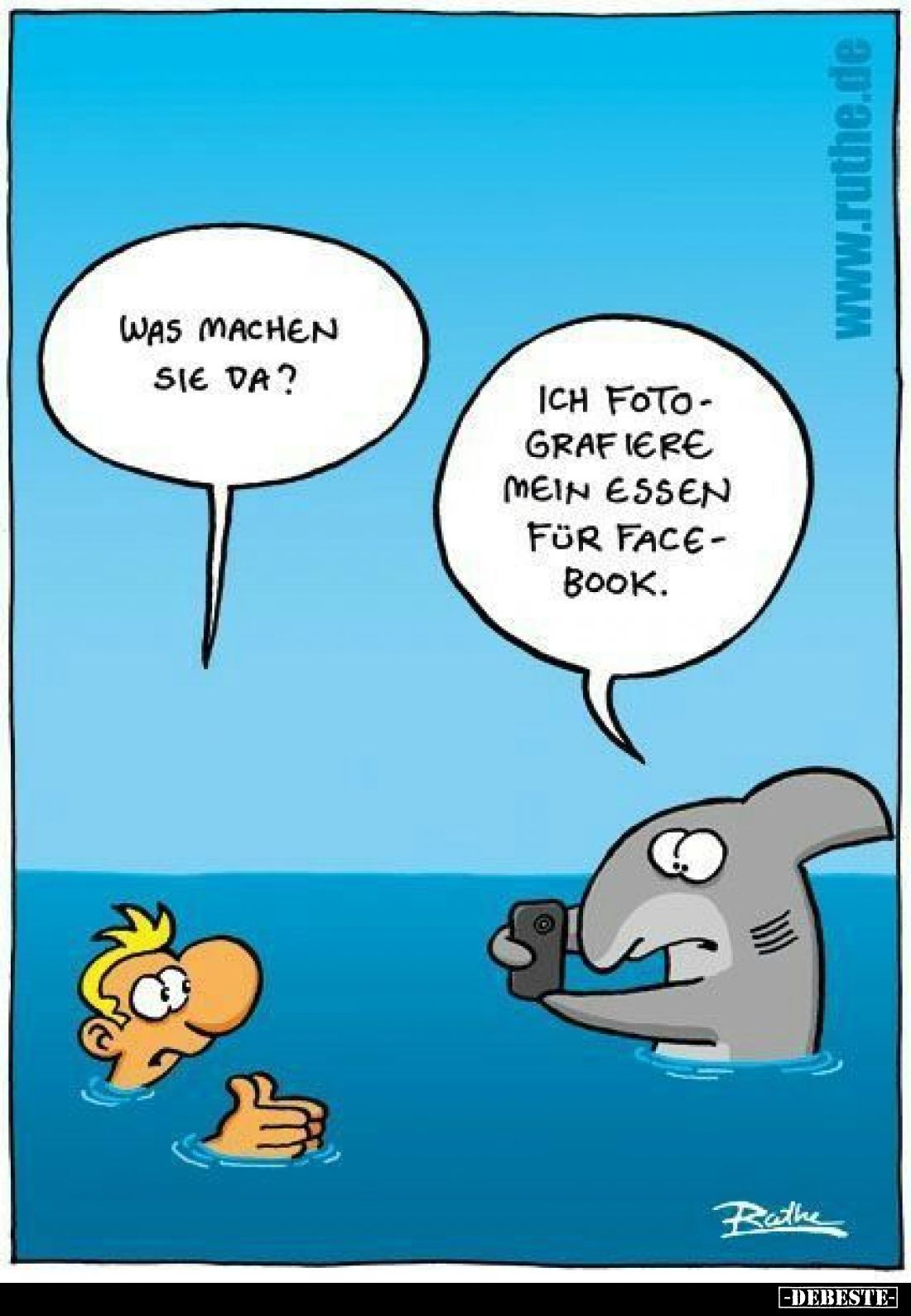 Was machen sie da?
-
Ich fotografiere mein Essen für Facebook.