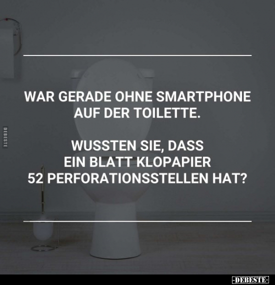 Ohne, Smartphone, Toilette, Klopapier