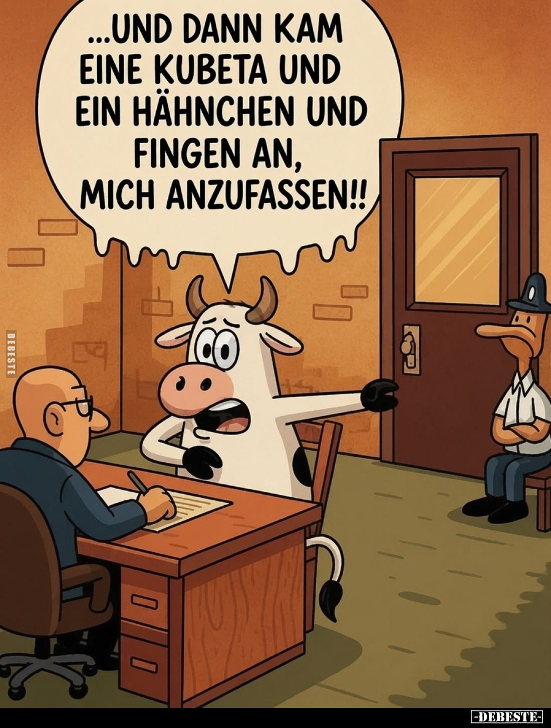 Und dann kam eine Kubeta und ein Hähnchen und fingen an, mich anzufassen!!