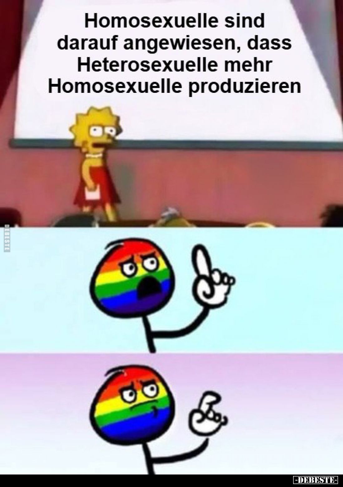 Ho*mose*xuelle sind darauf angewiesen, dass Heterose*xuelle mehr Homose*xuelle produzieren