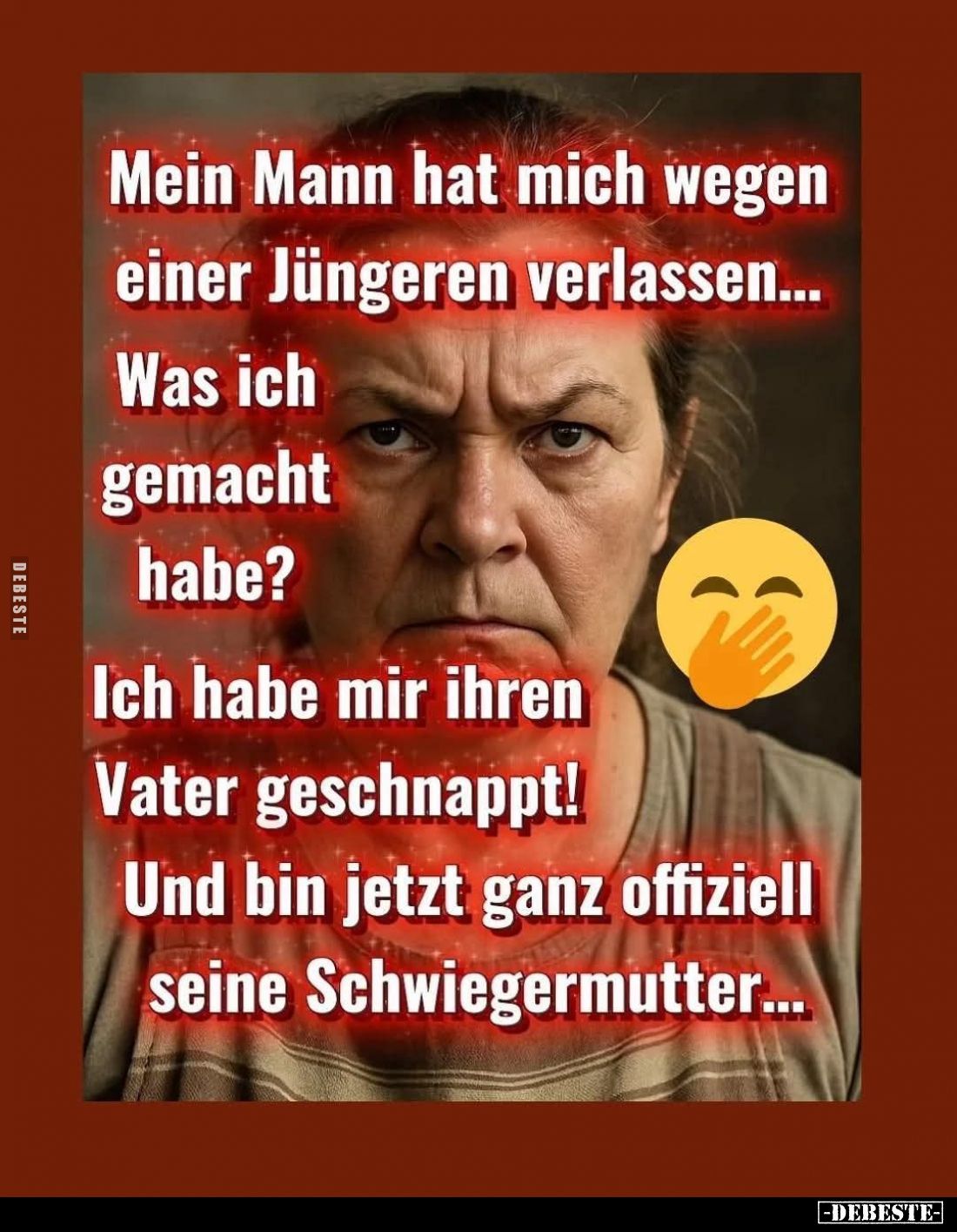 Mein Mann hat mich wegen einer Jüngeren verlassen...
Was ich gemacht habe?
Ich habe mir ihren Vater geschnappt!
Und bin je...