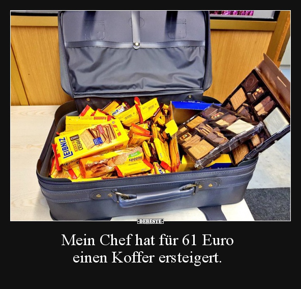 Mein Chef hat für 61 Euro einen Koffer ersteigert... - Lustige Bilder | DEBESTE.de