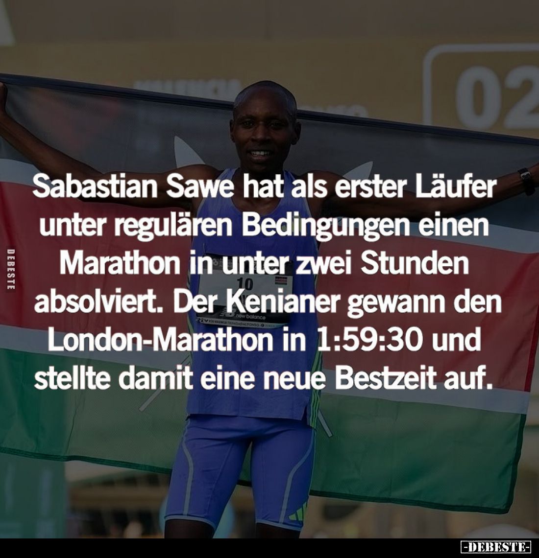 Sabastian Sawe hat als erster Läufer unter regulären Bedingungen einen Marathon in unter zwei Stunden absolviert. Der Keniane...