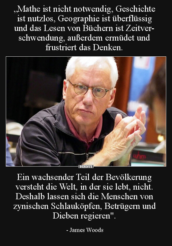 "Mathe ist nicht notwendig, Geschichte ist nutzlos.." - Lustige Bilder | DEBESTE.de