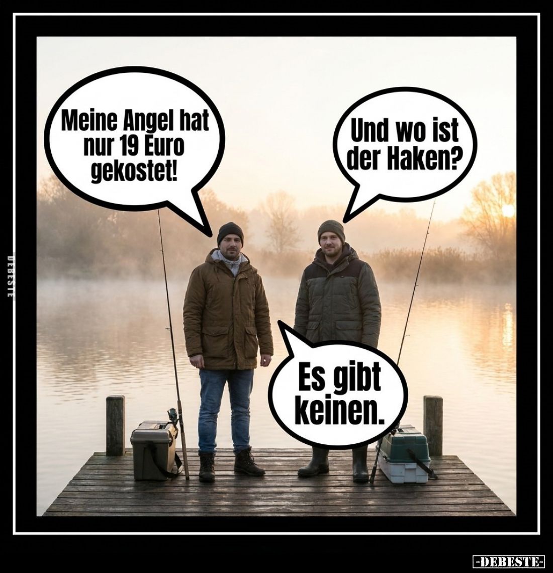 Meine Angel hat nur 19 Euro gekostet! -
Und wo ist der Haken?
-
Es gibt keinen.