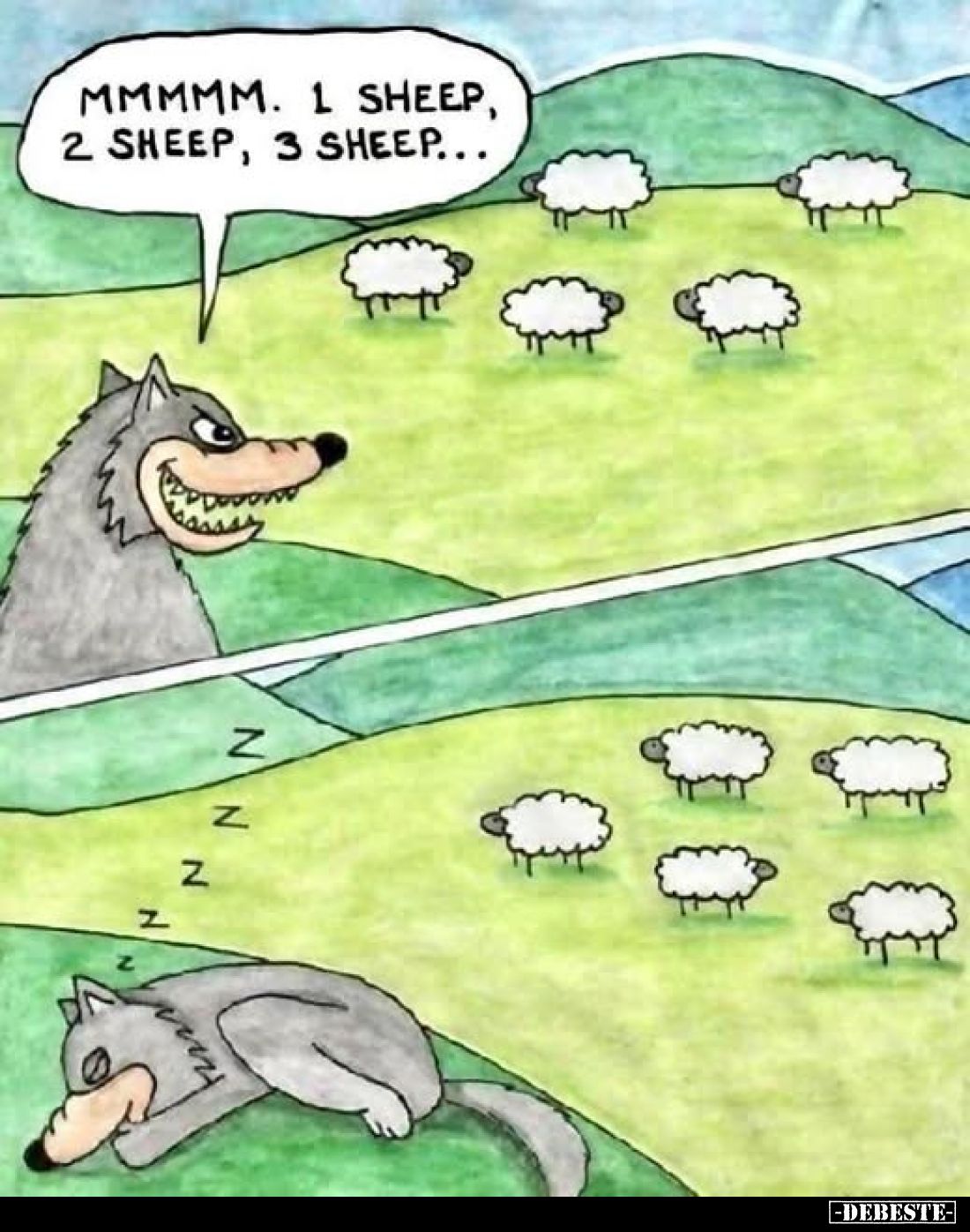 Mmmmm. 1 sheep, 2 sheep, 3 sheep...