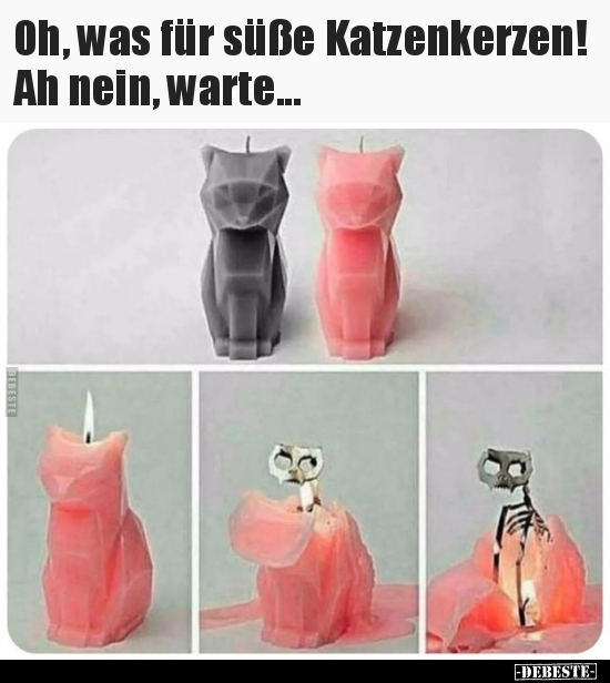 Oh, was für süße Katzenkerzen! Ah nein, warte... - Lustige Bilder | DEBESTE.de