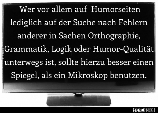 Wer vor allem auf Humorseiten.. - Lustige Bilder | DEBESTE.de