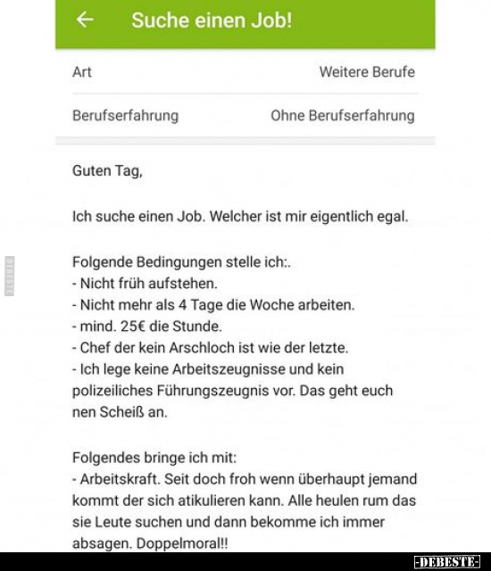 Suche einen Job!.. - Lustige Bilder | DEBESTE.de