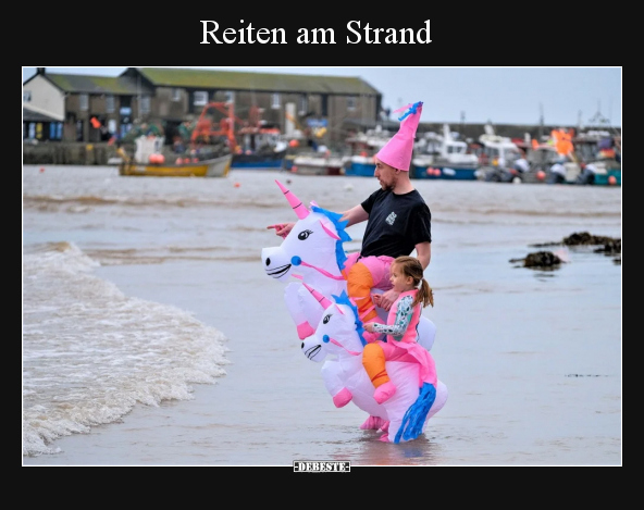 Reiten am Strand.. - Lustige Bilder | DEBESTE.de