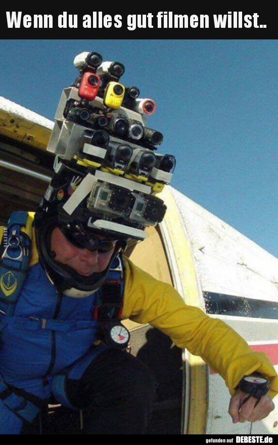 Wenn du alles gut filmen willst..
