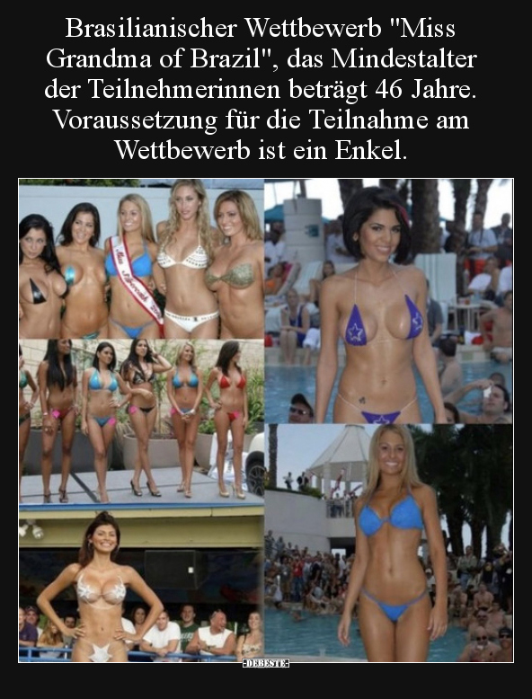 Brasilianischer Wettbewerb "Miss Grandma of Brazil", das..