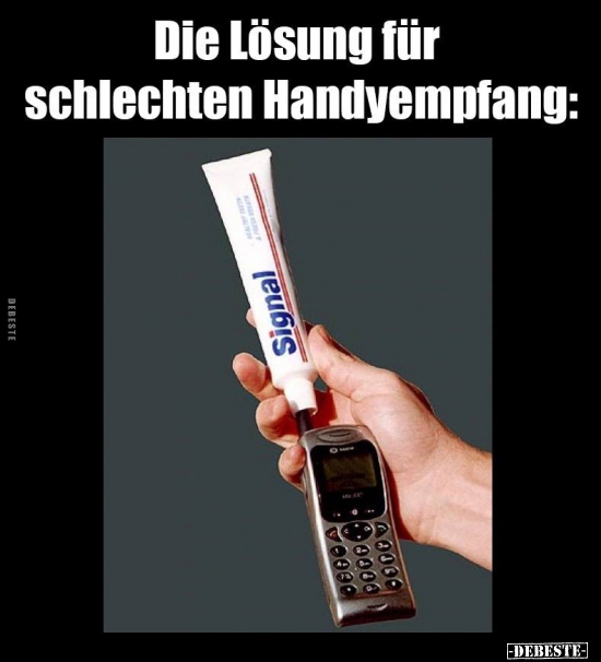 Die Lösung für schlechten Handyempfang: - Lustige Bilder | DEBESTE.de