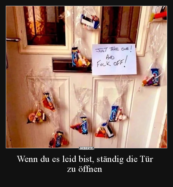 Wenn du es leid bist, ständig die Tür zu öffnen.. - Lustige Bilder | DEBESTE.de