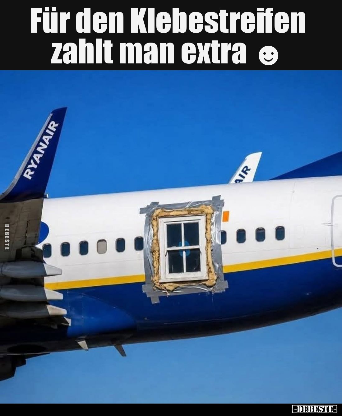 Für den Klebestreifen zahlt man extra.