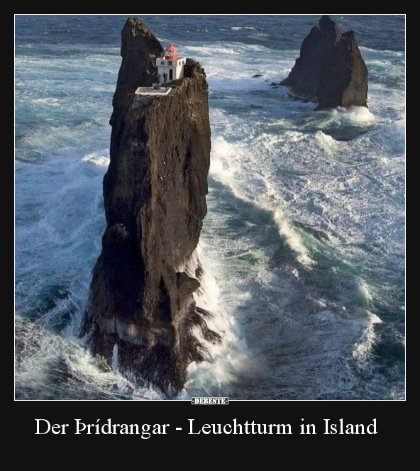 Der Þrídrangar - Leuchtturm in Island.. - Lustige Bilder | DEBESTE.de