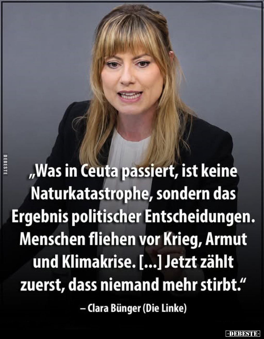 „Was in Ceuta passiert, ist keine Naturkatastrophe, sondern das Ergebnis politischer Entscheidungen. Menschen fliehen vor Kri...