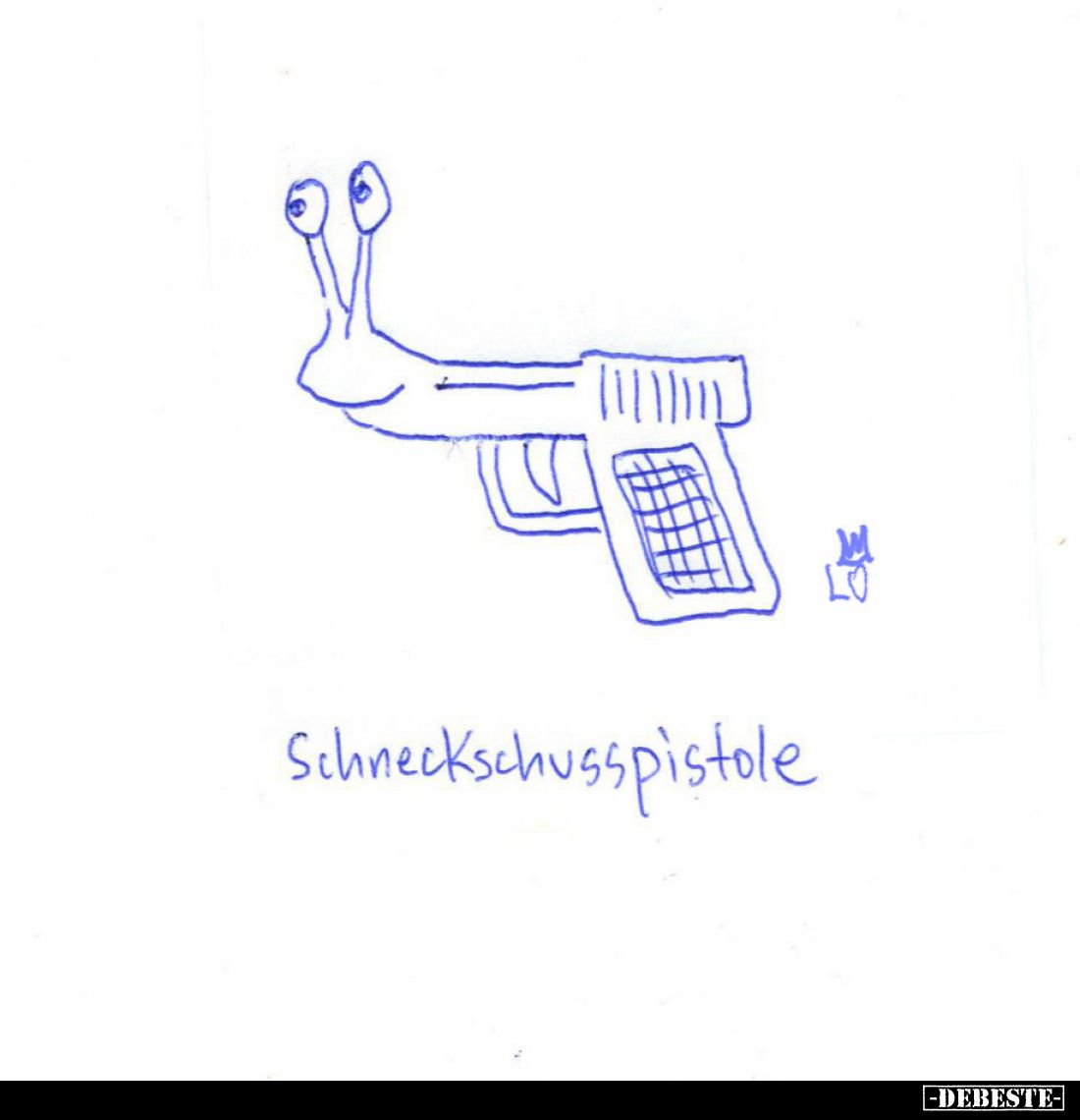 Schneckschusspistole.
