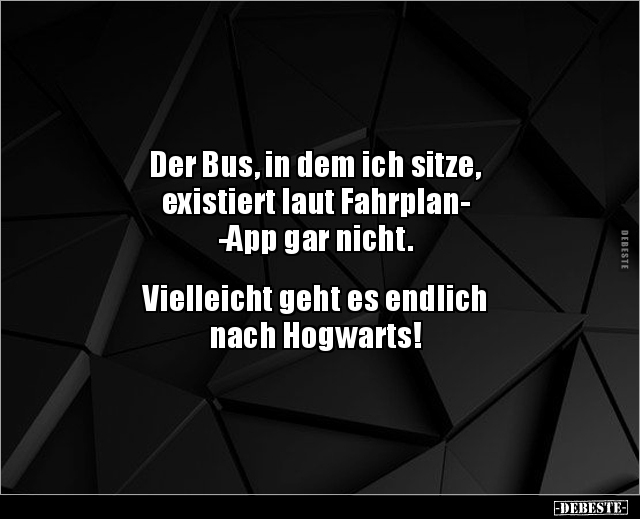 Der Bus, in dem ich sitze, existiert laut.. - Lustige Bilder | DEBESTE.de