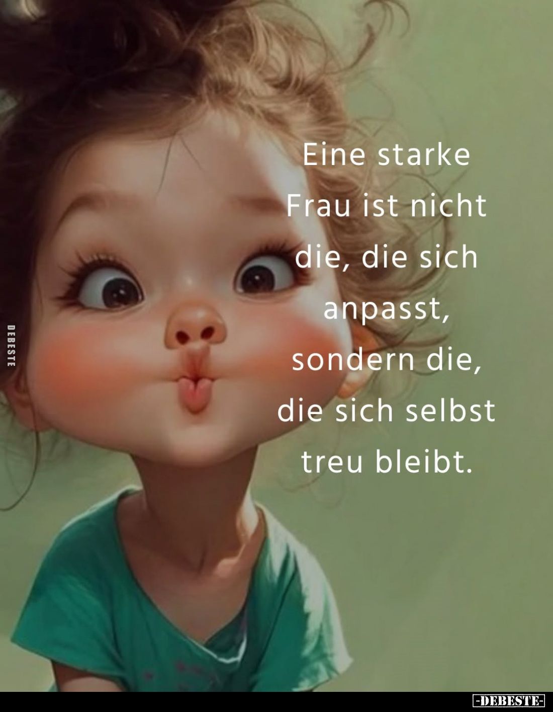 Eine starke Frau ist nicht die, die sich anpasst, sondern die, die sich selbst treu bleibt.
