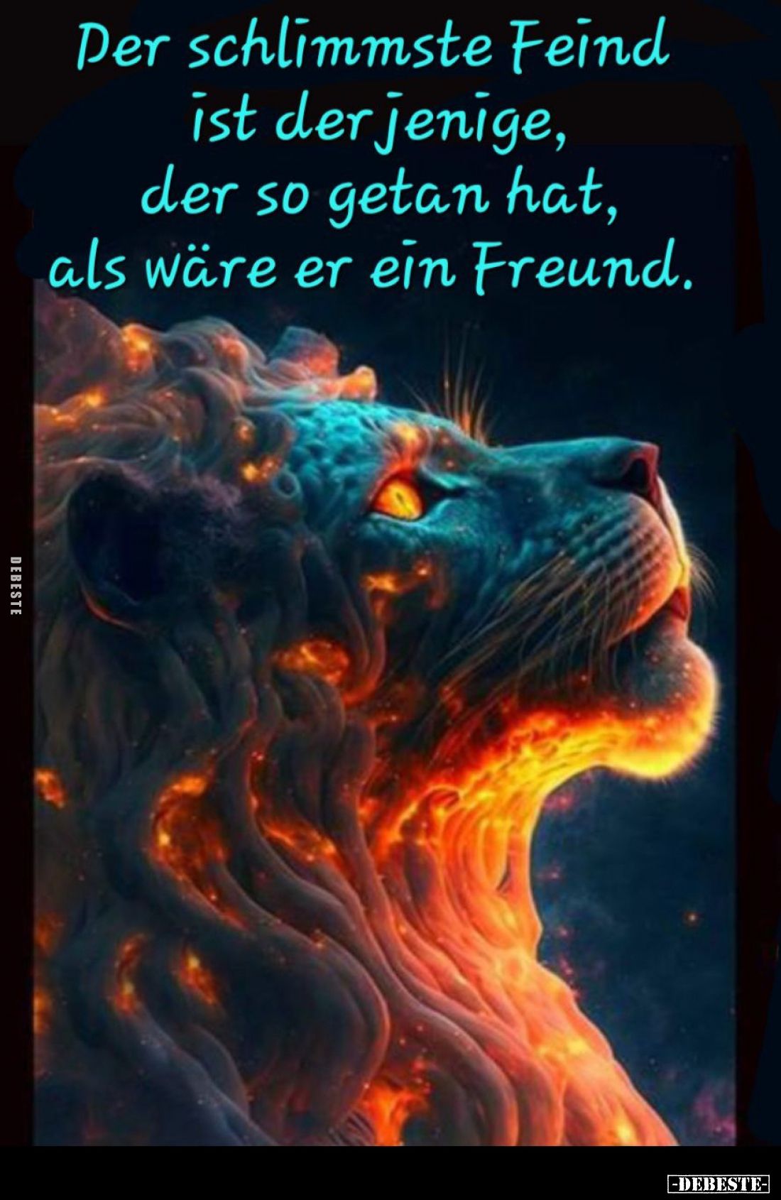 Der schlimmste Feind ist derjenige, der so getan hat, als wäre er ein Freund.