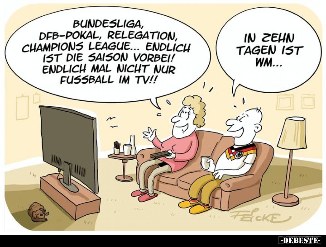 Bundesliga, DFB-Pokal, Relegation, Champions League... Endlich ist die Saison vorbei! Endlich mal nicht nur Fussball im TV!!...