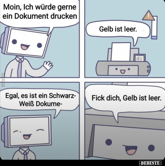 Moin, Ich würde gerne ein Dokument drucken.. - Lustige Bilder | DEBESTE.de