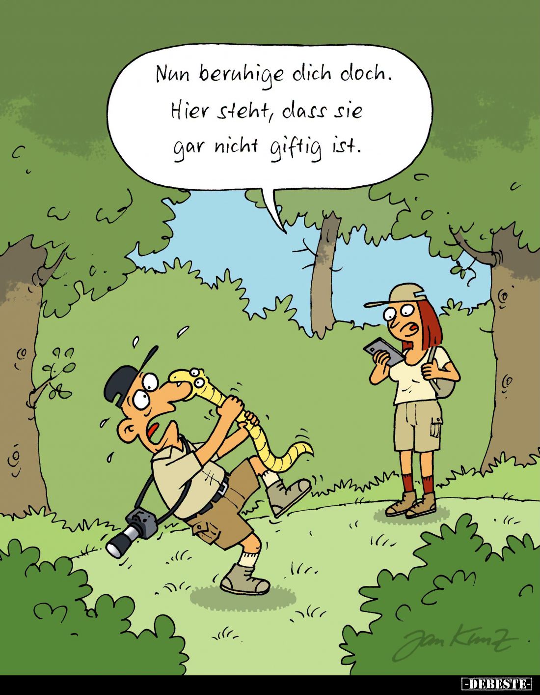 Nun beruhige dich doch.
Hier steht, dass sie gar nicht giftig ist.
