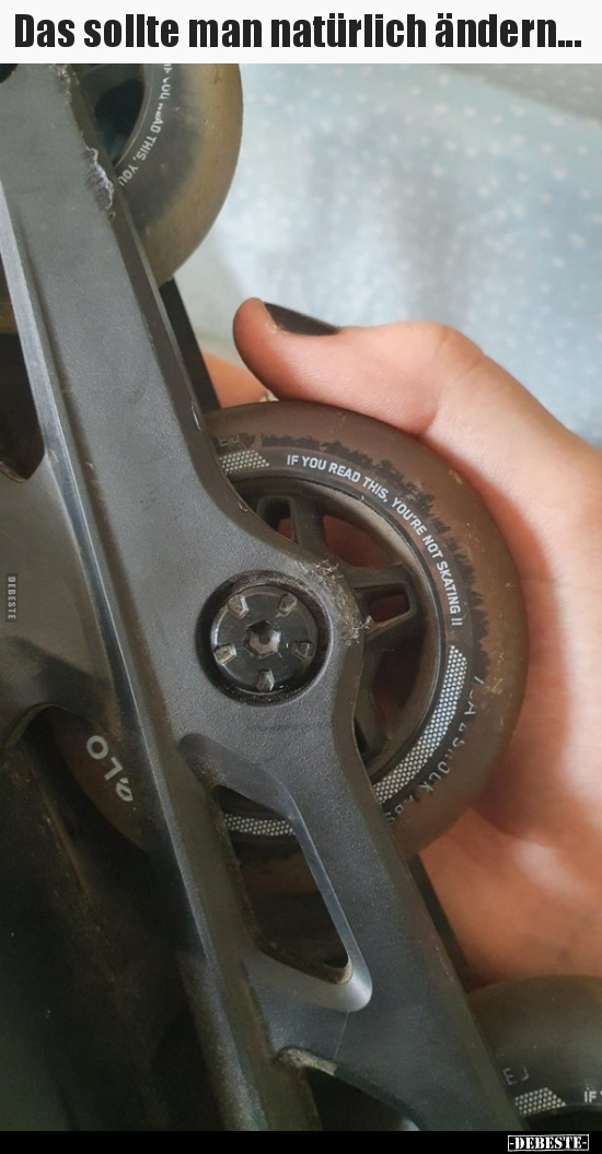 Das sollte man natürlich ändern...