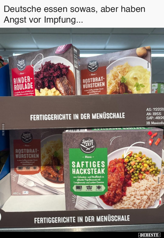 Deutsche essen sowas, aber haben Angst vor Impfung... - Lustige Bilder | DEBESTE.de