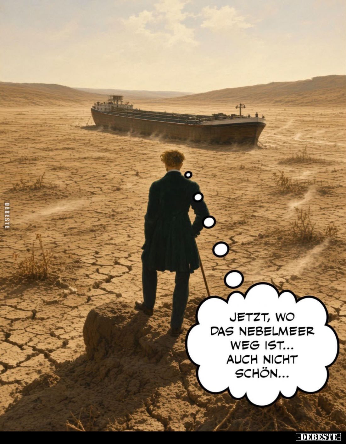 Jetzt, wo
das Nebelmeer
weg ist...
auch nicht
schön...