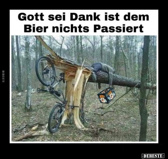 Gott sei Dank ist dem Bier nichts Passiert.. - Lustige Bilder | DEBESTE.de
