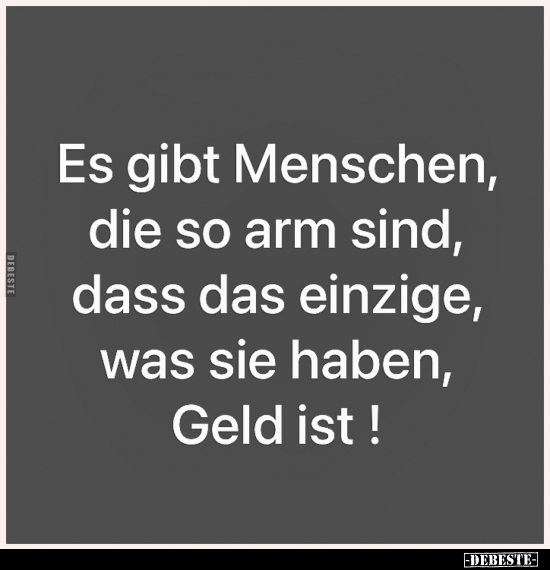 Menschen, Geld