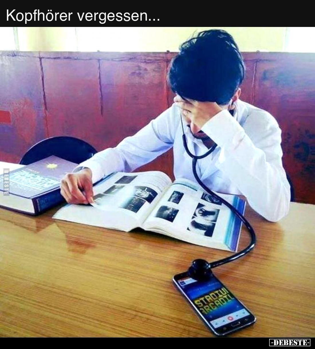 Kopfhörer vergessen...