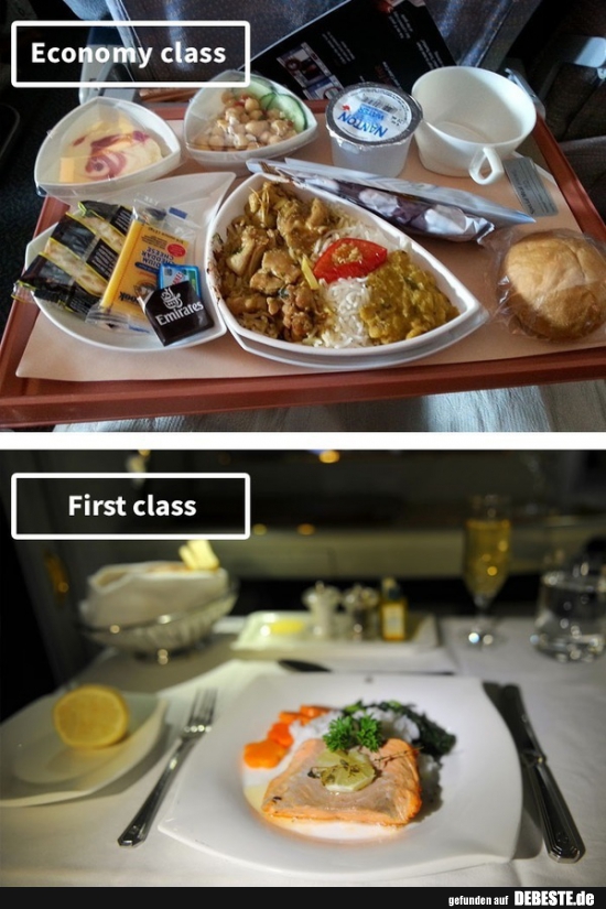 Economy class / First class