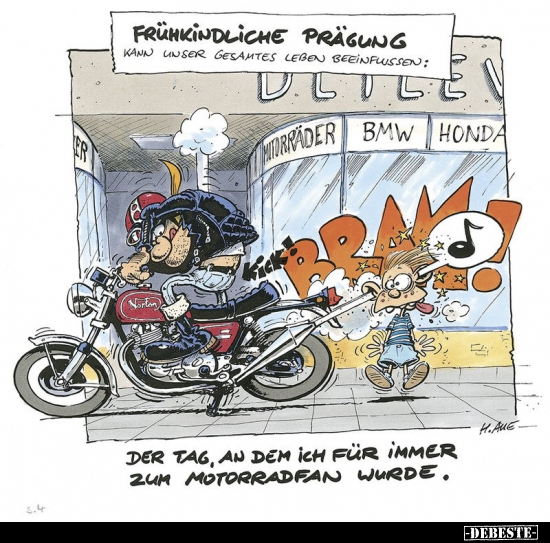 Der Tag, an dem ich für immer zum Motorradfan wurde... - Lustige Bilder | DEBESTE.de