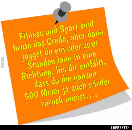 Fitness und Sport sind heute das Credo.. - Lustige Bilder | DEBESTE.de