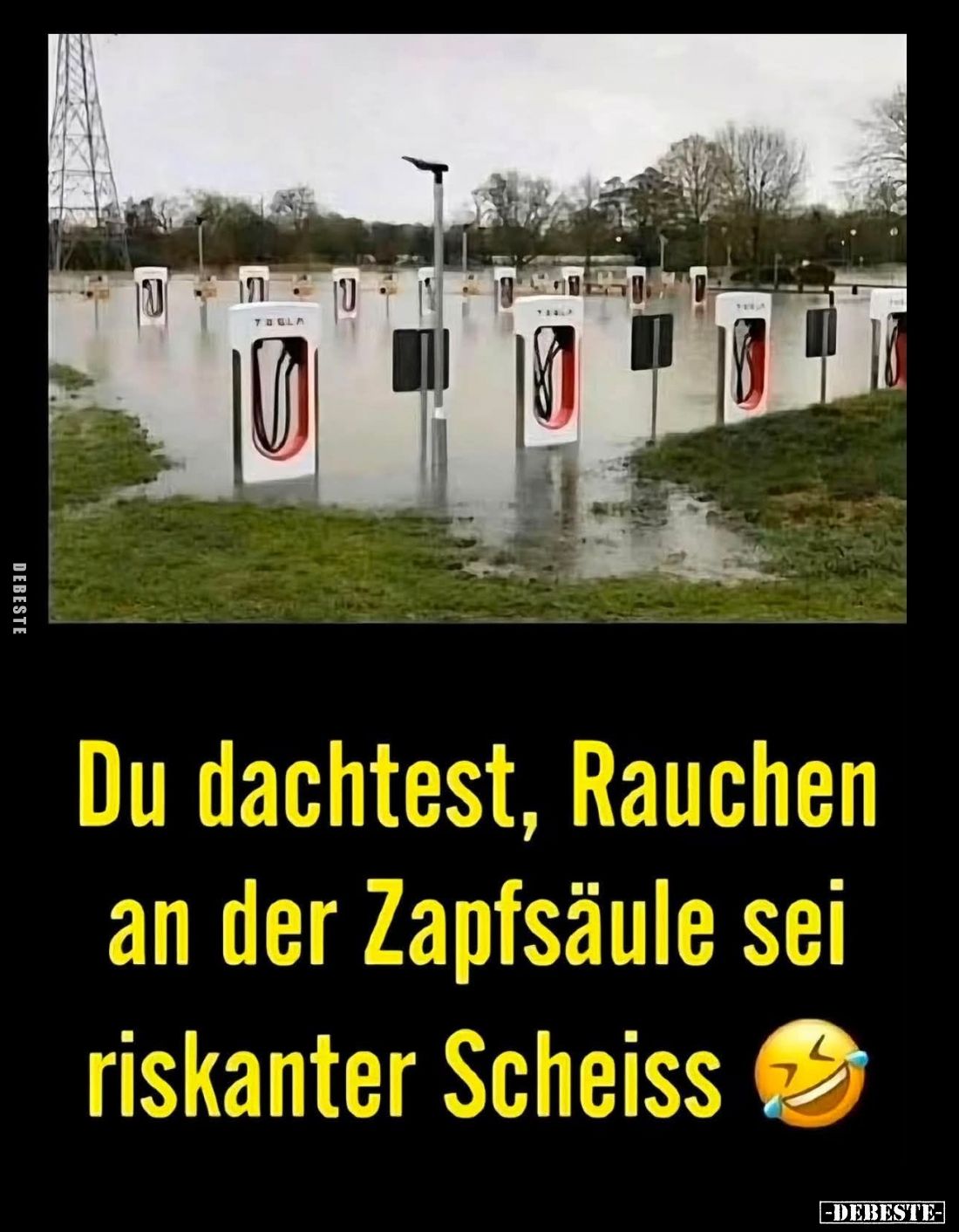 Du dachtest, Rauchen an der Zapfsäule sei riskanter Scheiss.