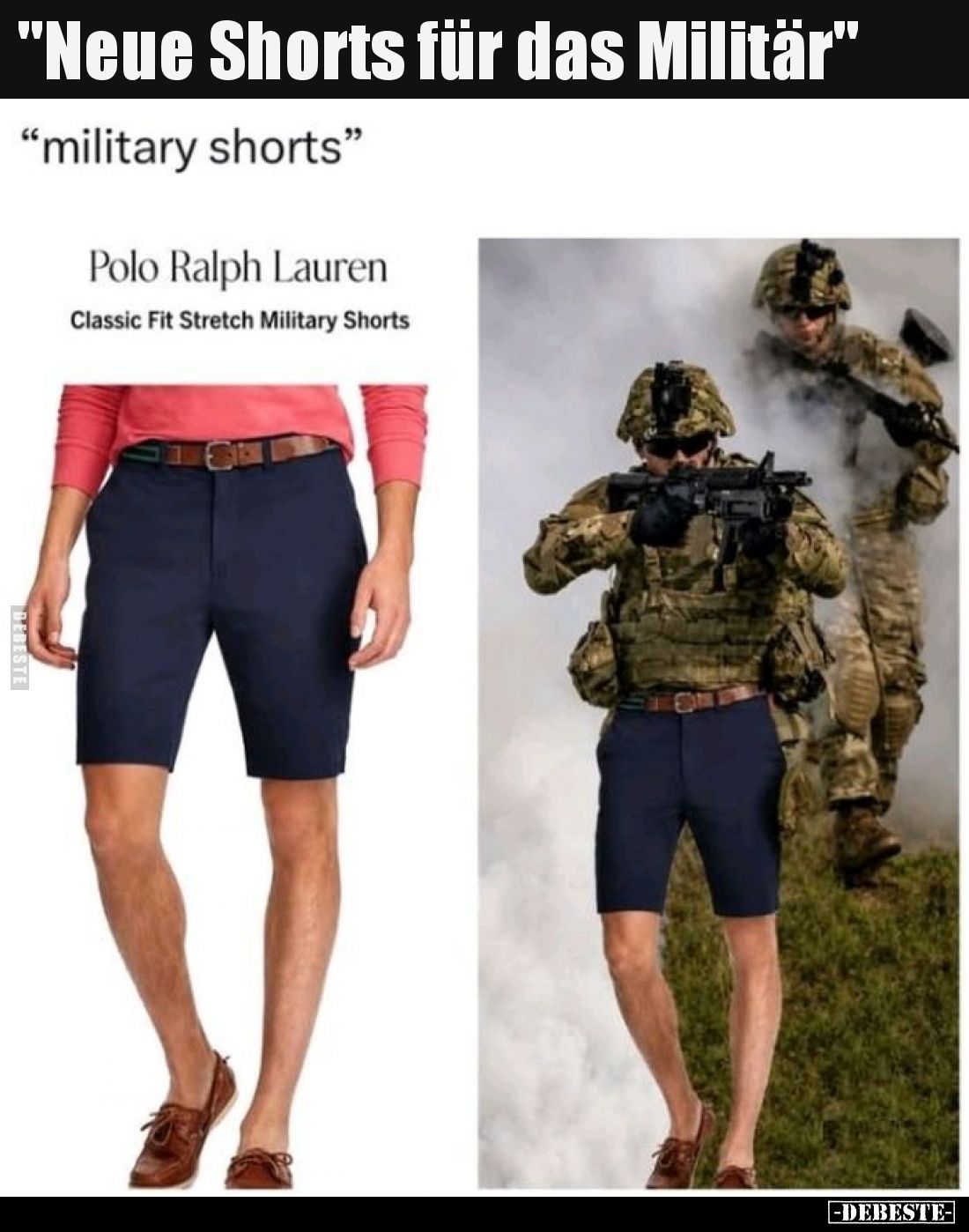 Neue Shorts für das Militär