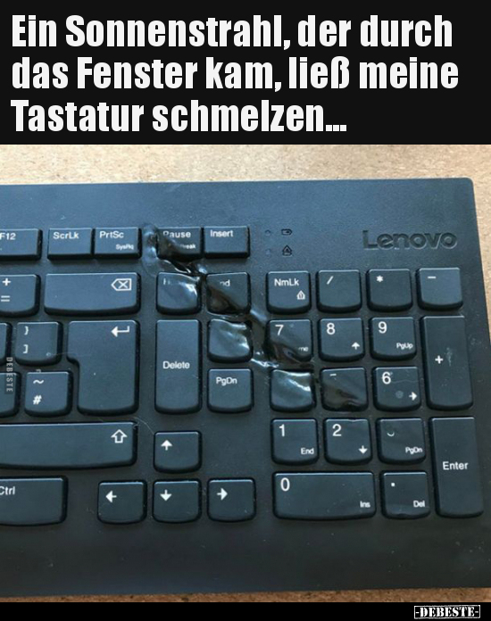 Ein Sonnenstrahl, der durch das Fenster kam, ließ meine..