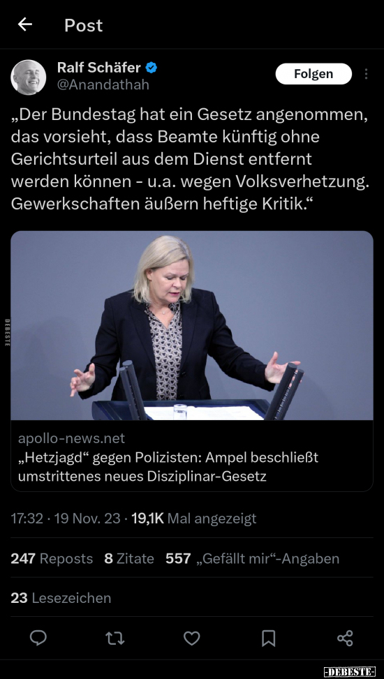 "Der Bundestag hat ein Gesetz angenommen, das vorsieht.." - Lustige Bilder | DEBESTE.de
